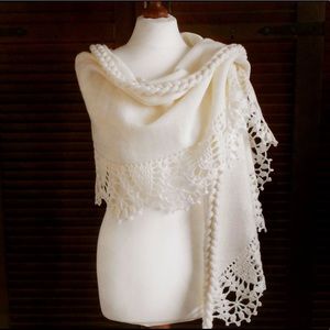 NEW Ivory Crochet Bridal Shawl/Wrap